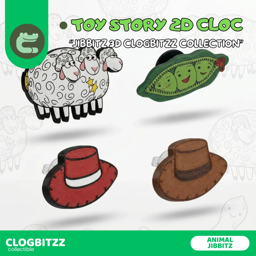jibbitz crocs TOY STORY - jibbitz sendal clogbitz collection | 3d print PLA PLASTIC  80