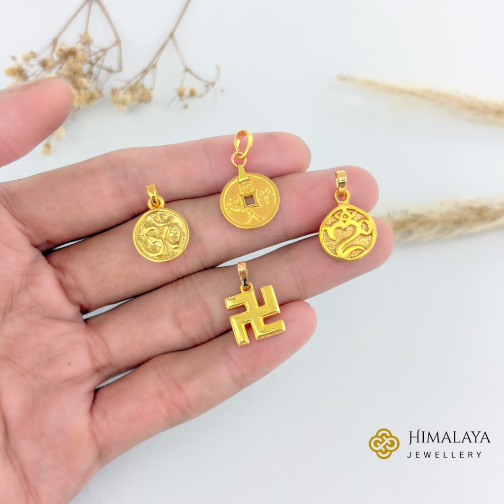 Liontin Motif Bali Omkara Bahan Titanium Himalaya Jewellery Denpasar
