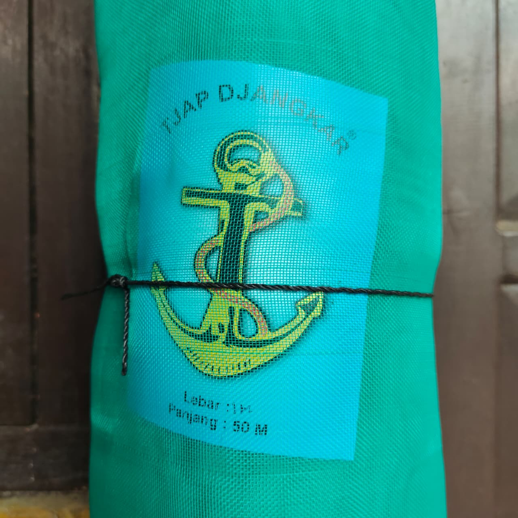 Waring Hijau/Waring Kasa Hijau 1 Rol Panjang 50 Meter Cap Jangkar