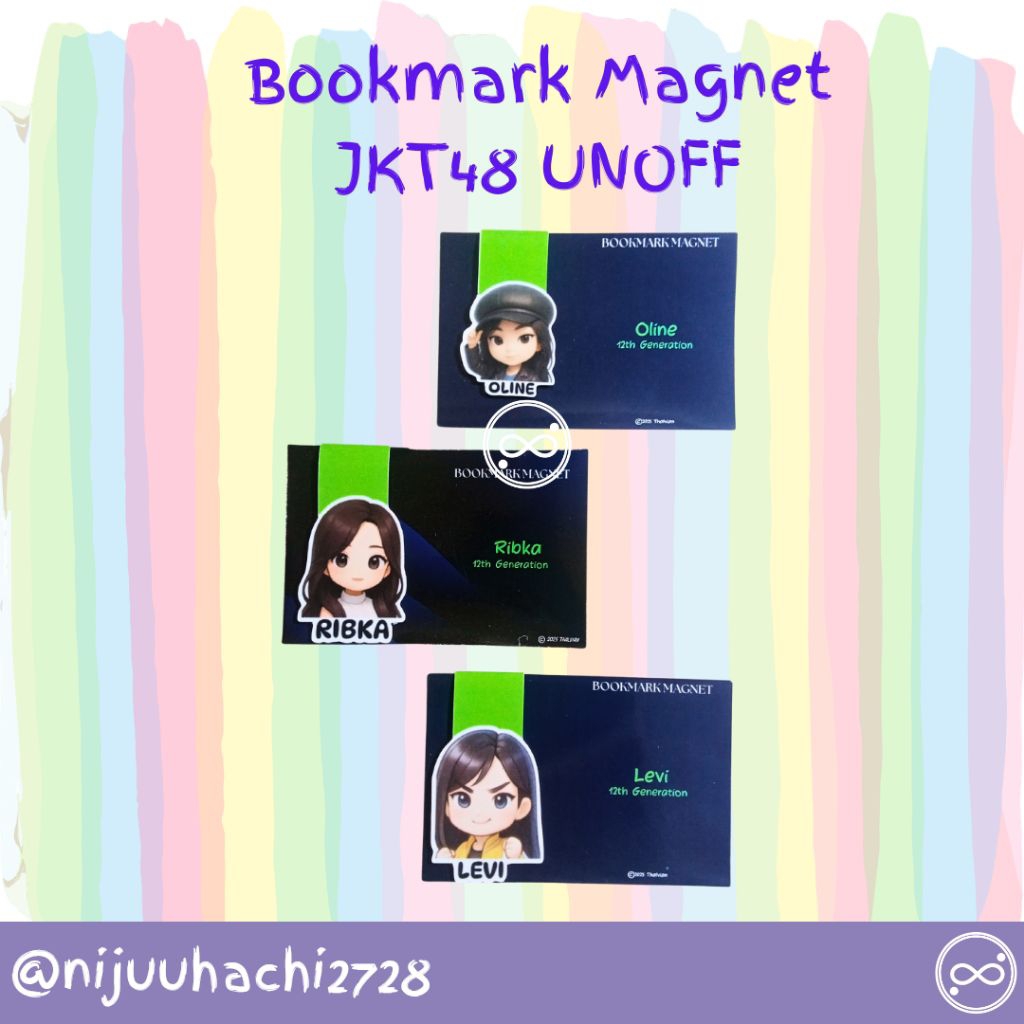 FANS MERCH - Magnet pembatas buku JKT48
