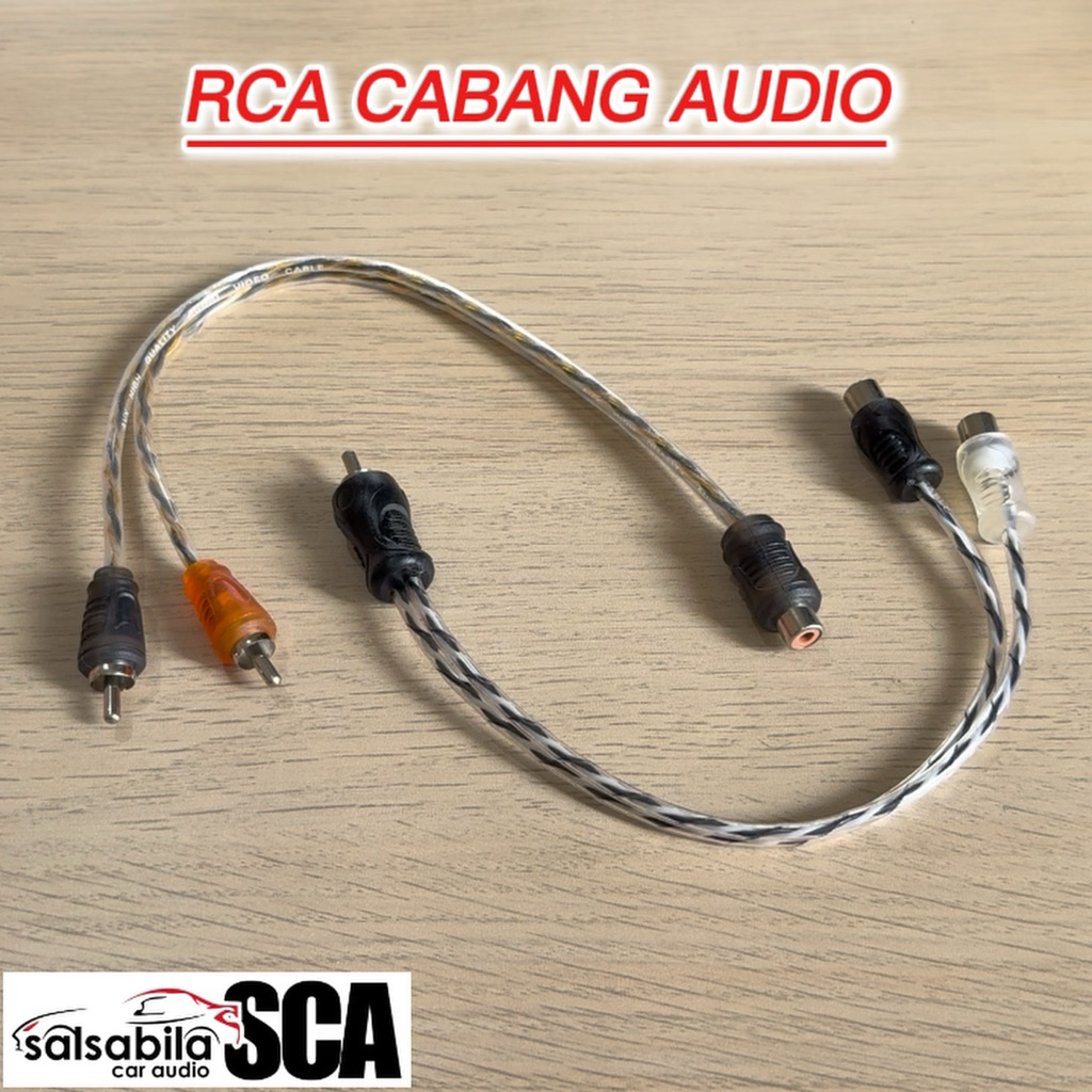 Kabel RCA Cabang RCA Audio Mobil