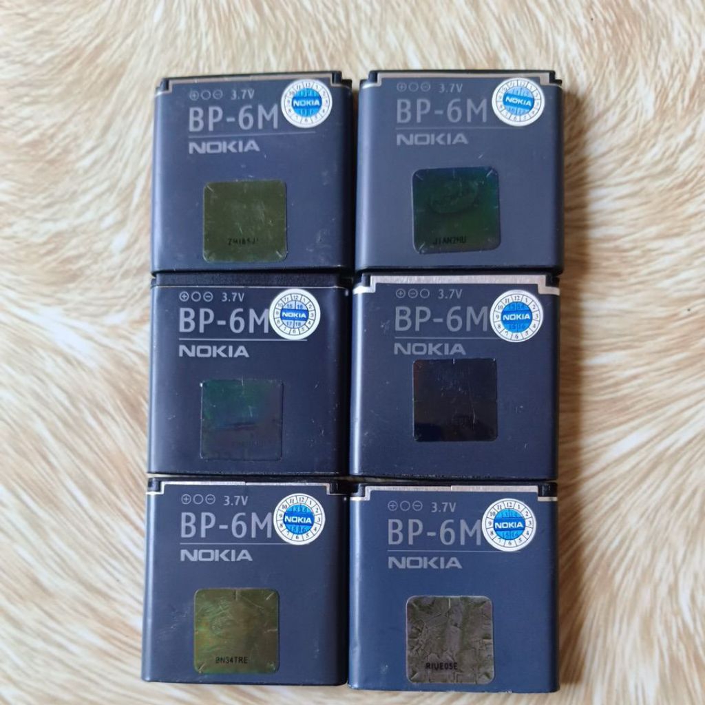 Baterai Nokia BP6M BP-6M Original SC Batre Batrai Battery BP 6M Nokia  9300 9300i N73 N77