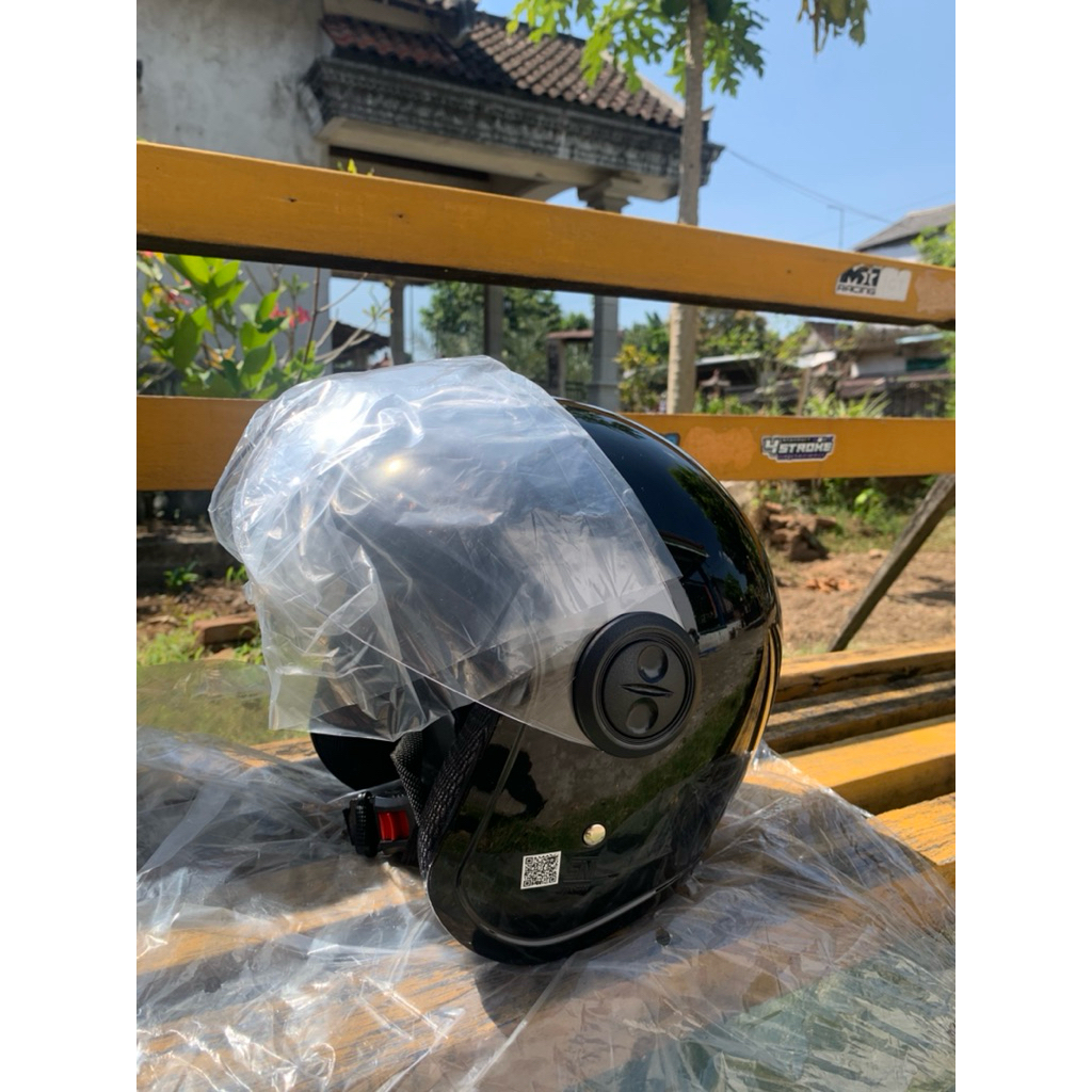 helm honda scoopy warna HITAM ORI SNI