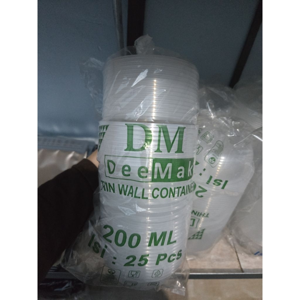 thinwall food container DM 200ml/DM 400ml bulat