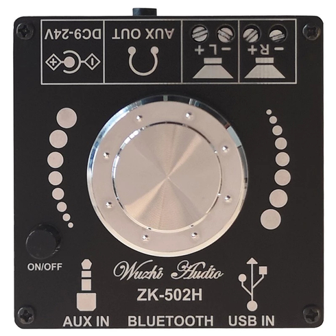Bluetooth Digital Power Amplifier Stereo 2.0 ZK502 50W+50W - IC TPA3116D2 - Mini Amplifier Audio 9–2