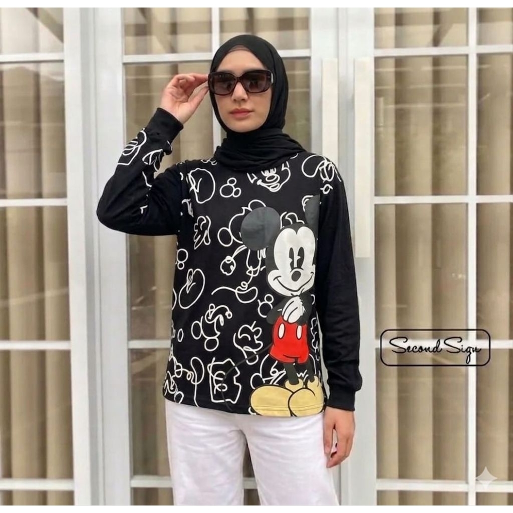 T-SHIRT SECOND SIGN ORIGINAL/KAOS SECOND SIGN WANITA/ATASAN KAOS WANITA BY SECOND SIGN