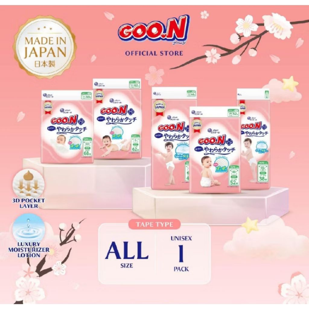 GOON Plus Popok Bayi Celana & Perekat