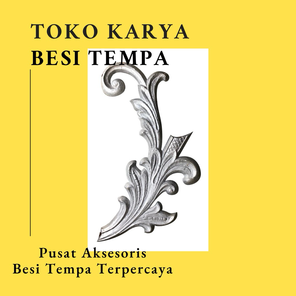 Ornamen Pagar Besi Leaf 1230 / Ornamen Pagar Besi Kembang / Ornamen Pagar Besi Rumah Klasik / Classi