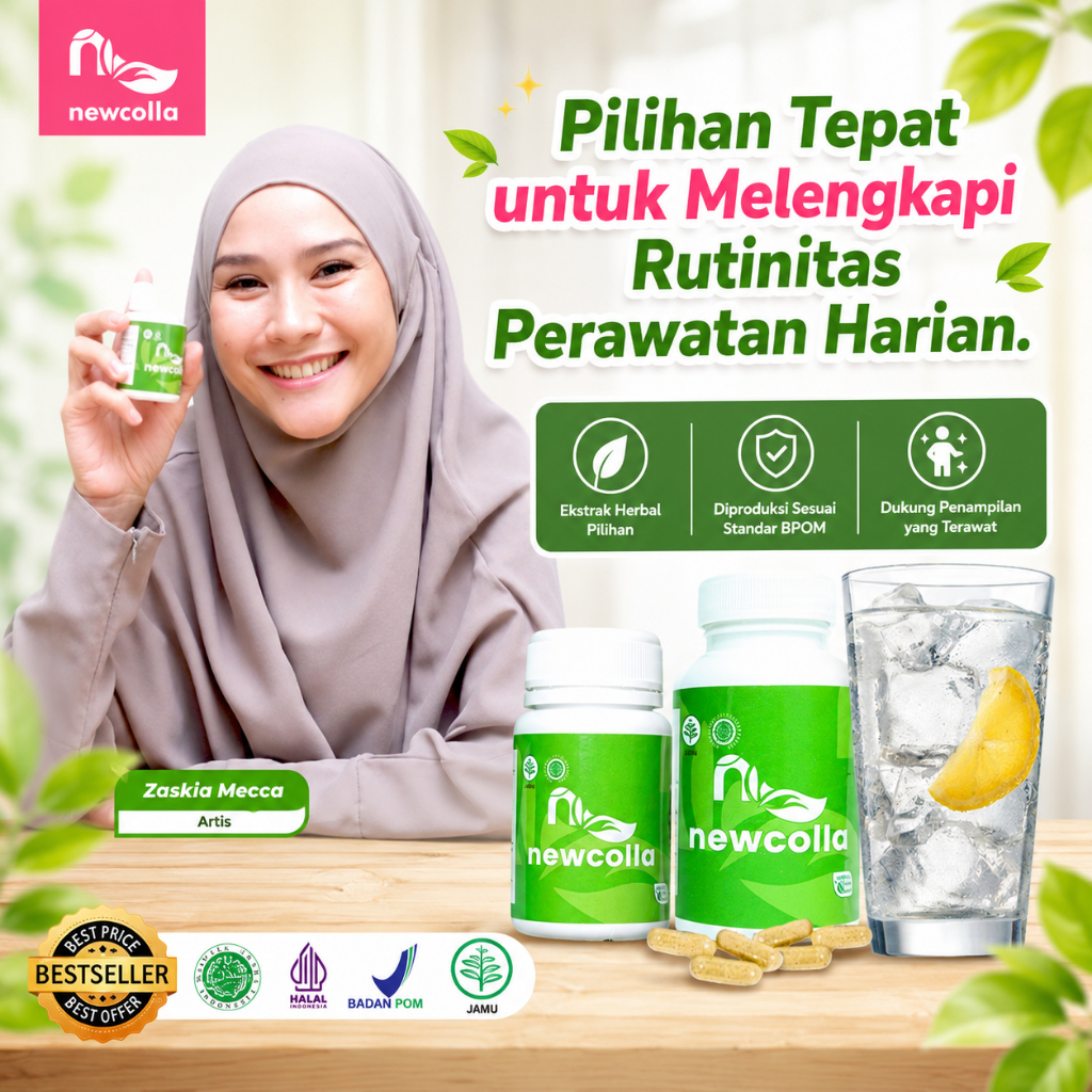 Newcolla Original Herbal Premium BPOM Ekstrak Ikan Gabus Teripang Pasir Kolostrum Original