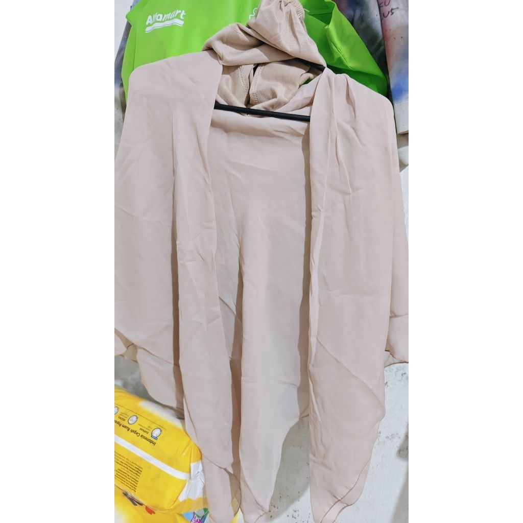 hijab segiempat instan 2 layer