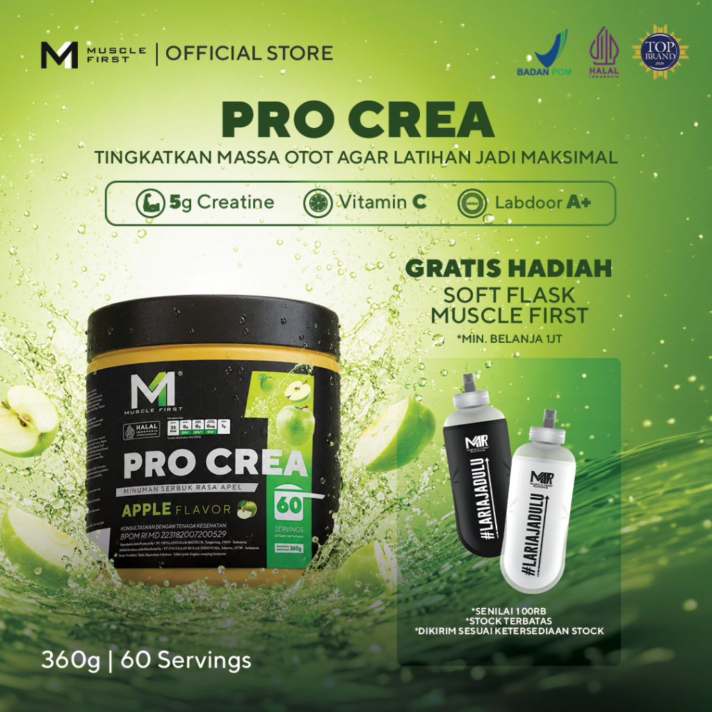 [NEW SIZE] MUSCLE FIRST Pro Creatine - Menambah Massa Otot Suplemen Fitness