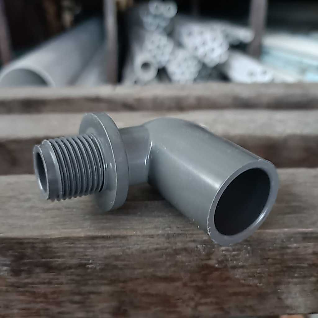 Elbow Drat Luar 1/2" Inch AW / Valve Elbow / Knee Drat Luar PVC