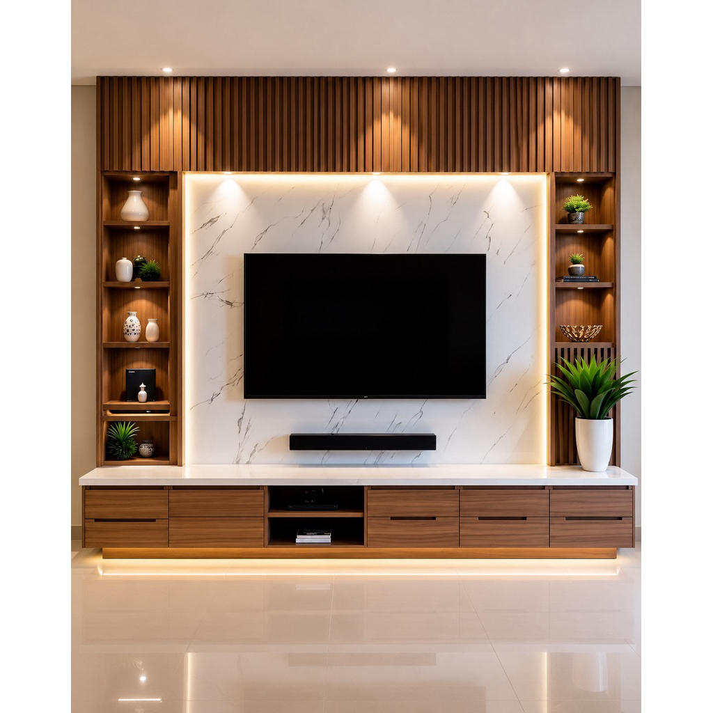 Backdrop TV Minimalis Modern