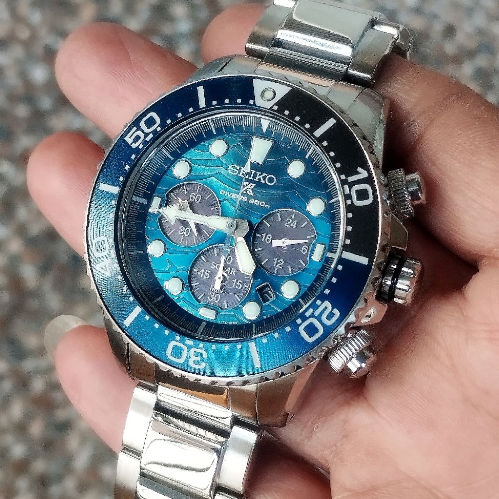 Seiko Prospex Chrono Solar SSC741 Blue Dial - New