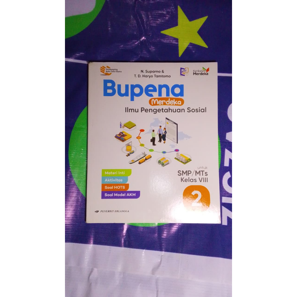 BUPENA ILMU PENGETAHUAN SOSIAL BUPENA IPS SMP/MTS ERLANGGA KURIKULUM MERDEKA KELAS 8 KELAS VIII