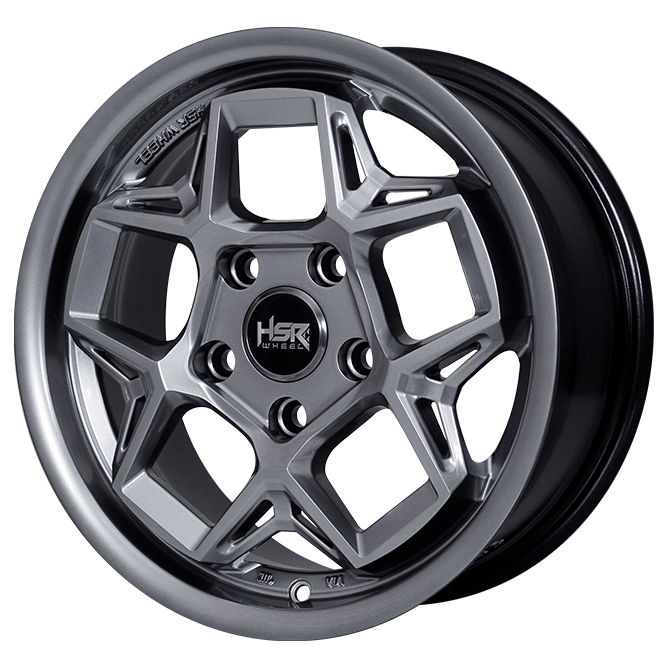 Velg Hsr Wasile Ring 15 Pcd 5X114.3 Warna Hiper Black