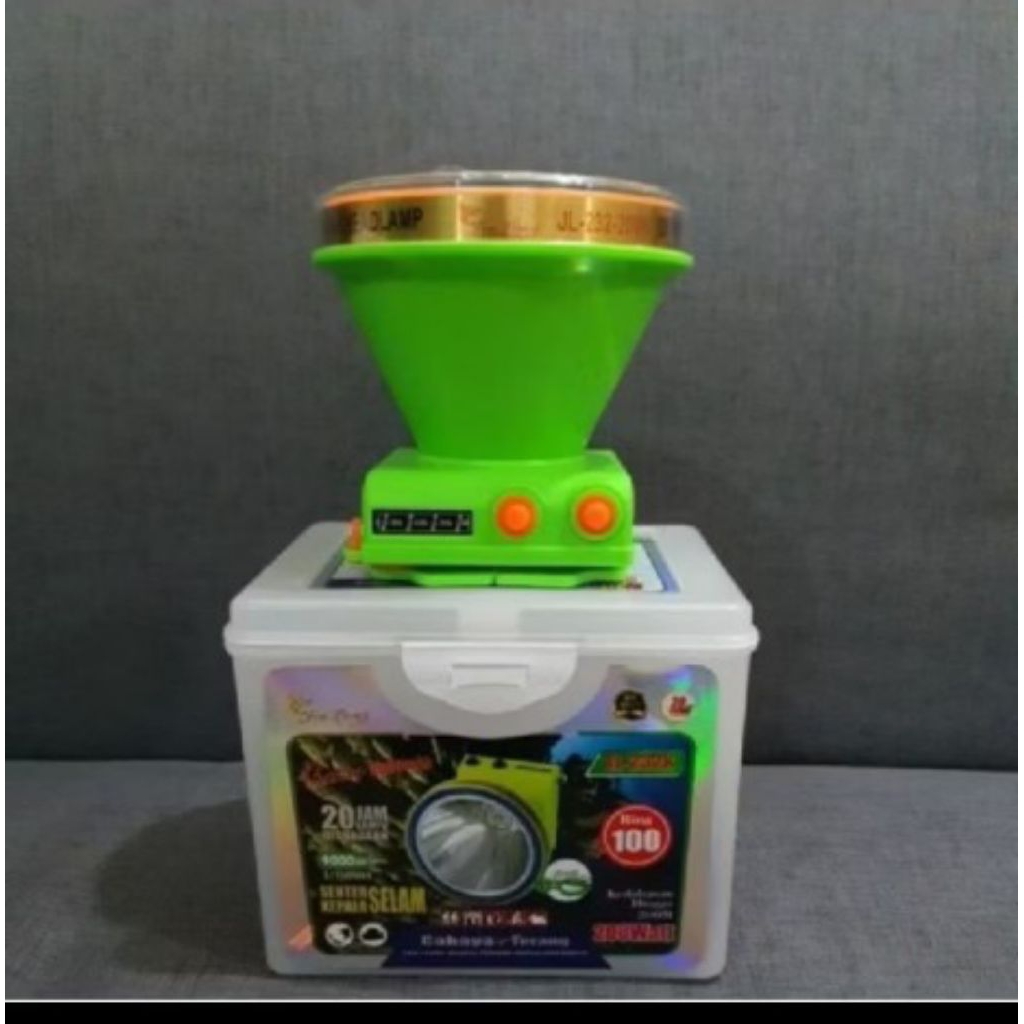 SENTER KEPALA SELAM 200METER JIN LONG JL-232 Senter Kepala Selam LED Jin Long JL-232 250W - Cah...