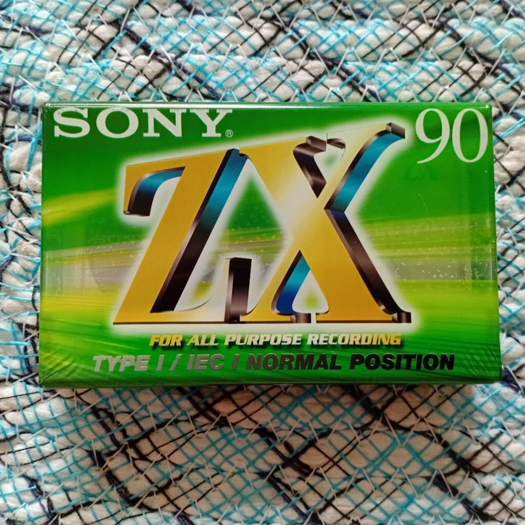 Kaset Kosong Sony ZX 90 Type I (2000) Blank Cassette Tape Sealed Nos