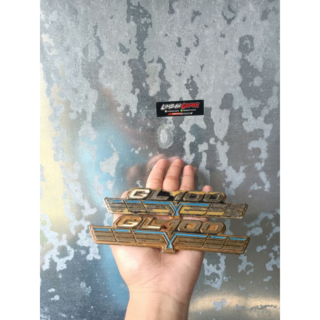 emblem tepong gl 125 original garuda/ emblem box aki gl 100/ gl 125 original garuda