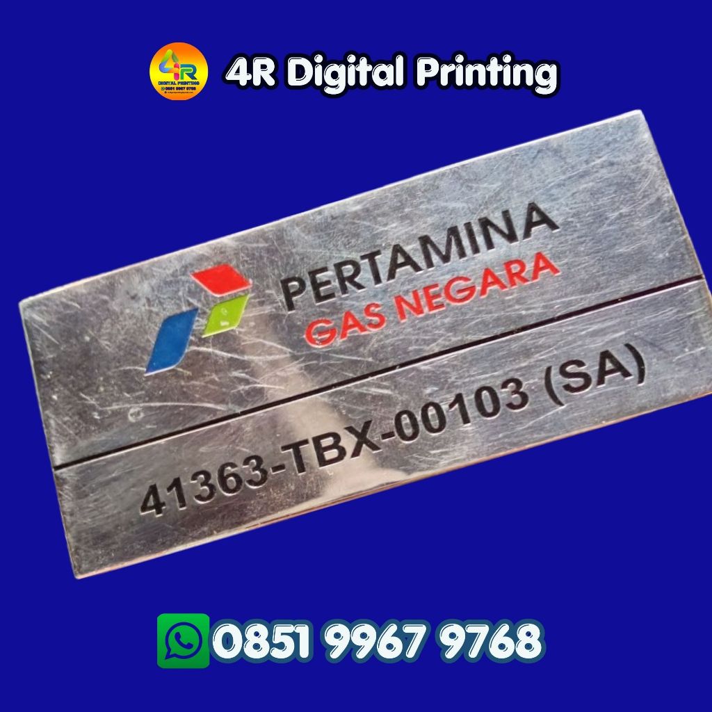 Plat Stainless Etching / Grafir Sign Name Custom