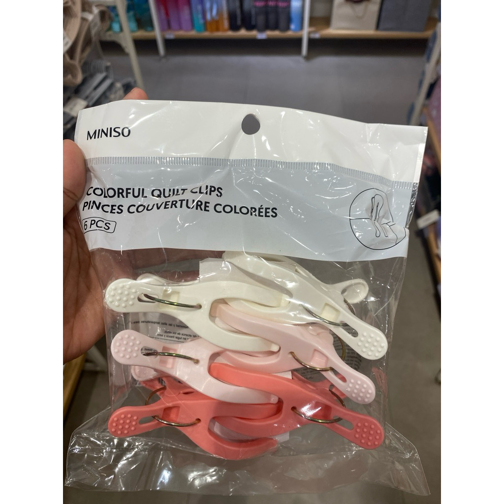 Miniso Jepitan Baju Handuk Jepit Besar isi 6 pcs
