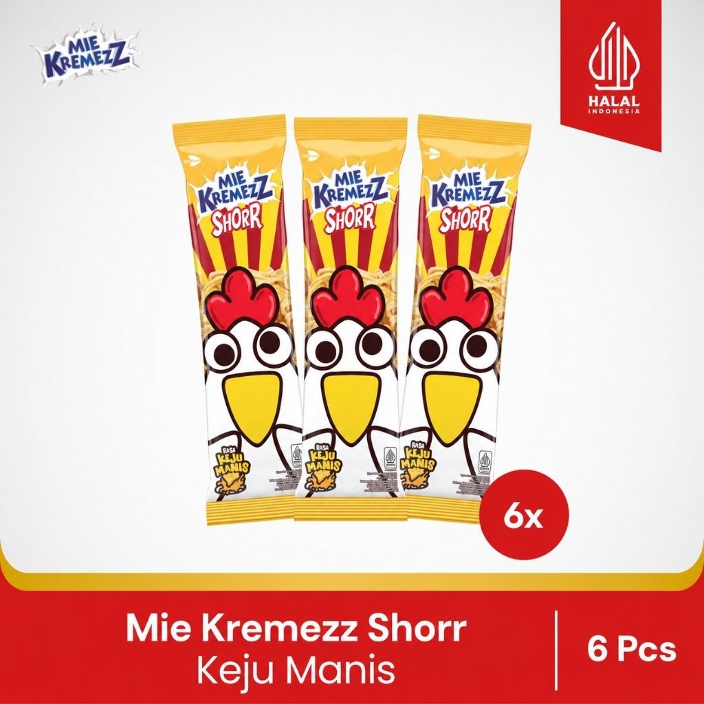 Paket Bundling - Mie Kremezz Shorr - Mie Kremezz Mixx -  Mie Kremezz Krezz - 6 pcs