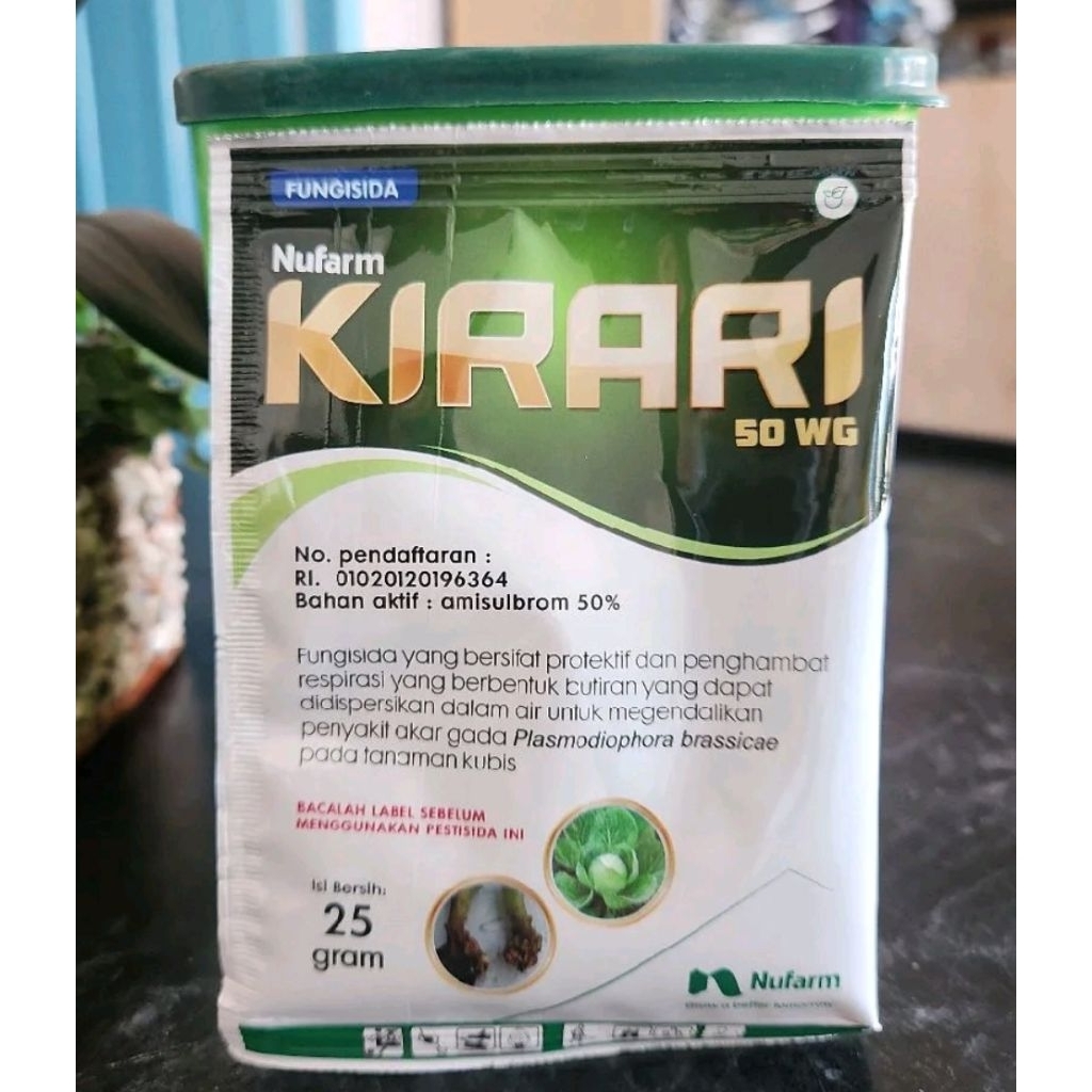 FUNGISIDA KIRARI 50 WG bahan aktif:amisulbrom 50%. 25 gram