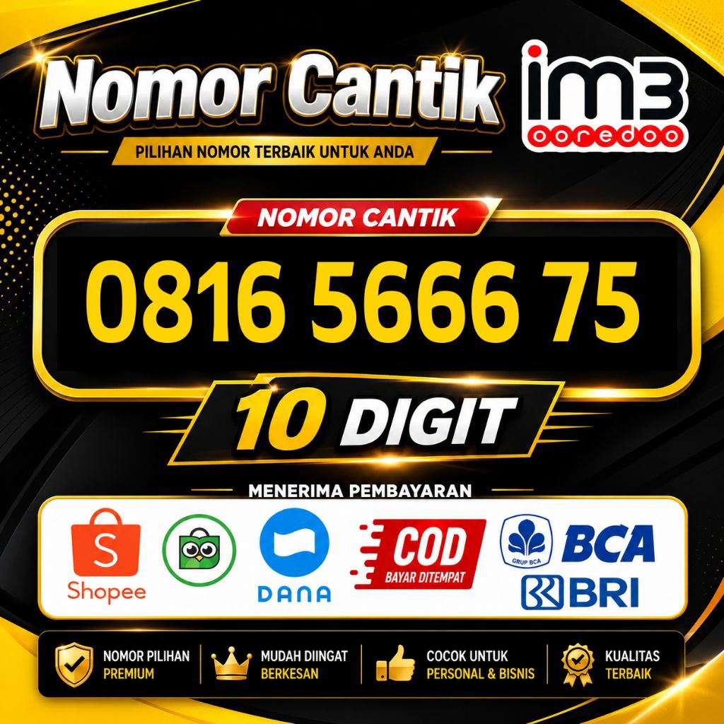 nomor cantik Indosat im3 10 digit tripel 666 langka premium  simpel promo murah