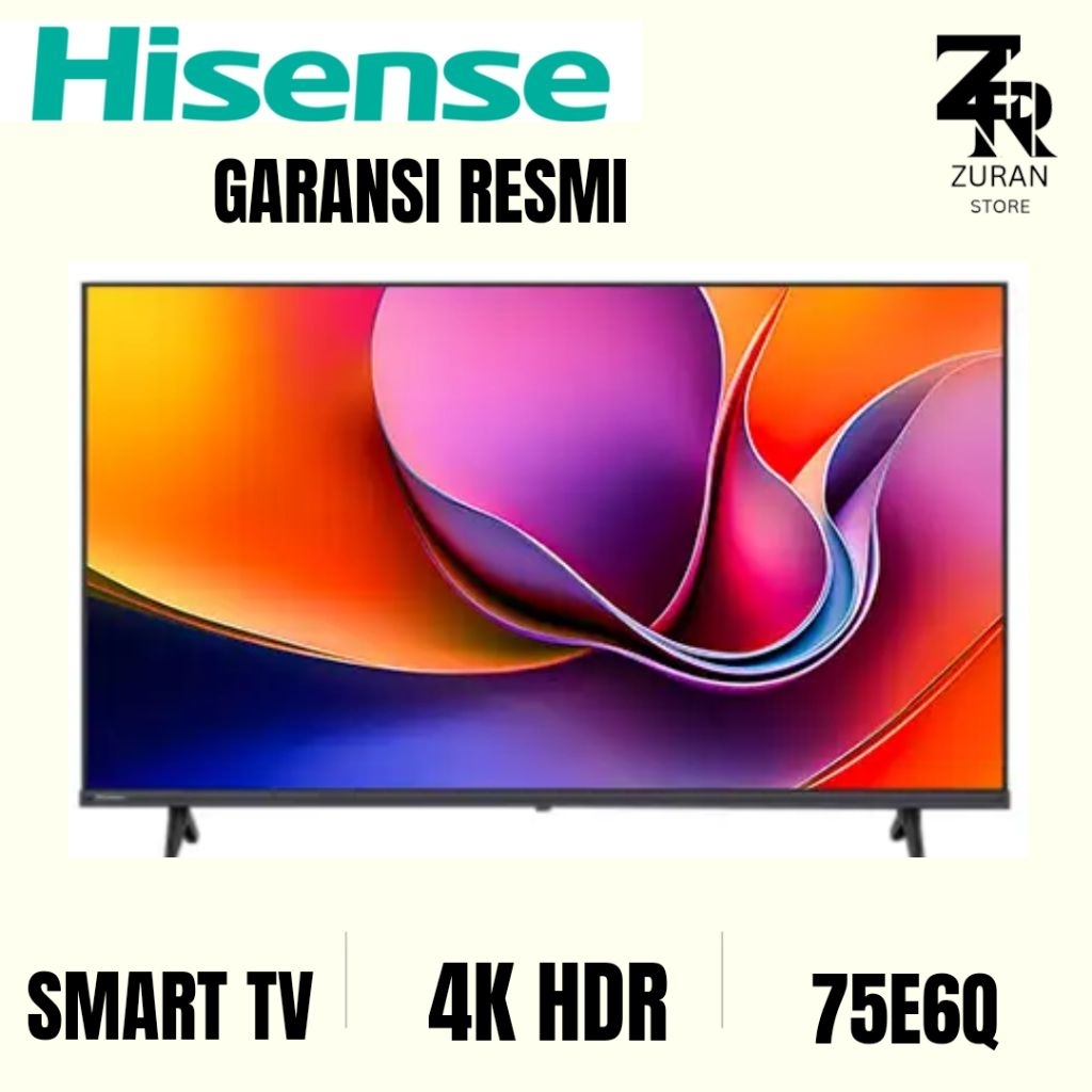 HISENSE 75E6Q 4K SMART TV OS VIDAA 75 inch 2025 Series