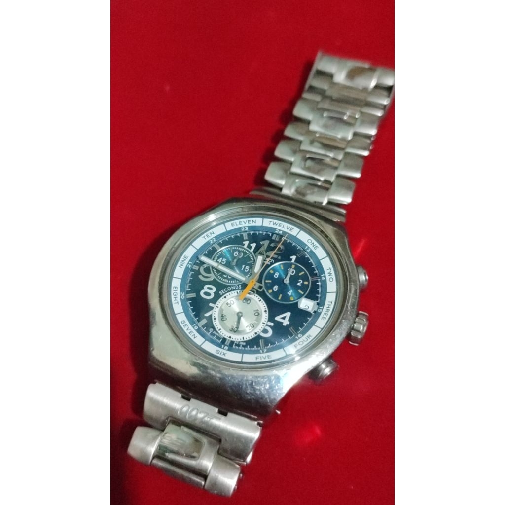 Swatch Big Irony Chronograph YOS410 "Wood Cruiser". 100% Original
