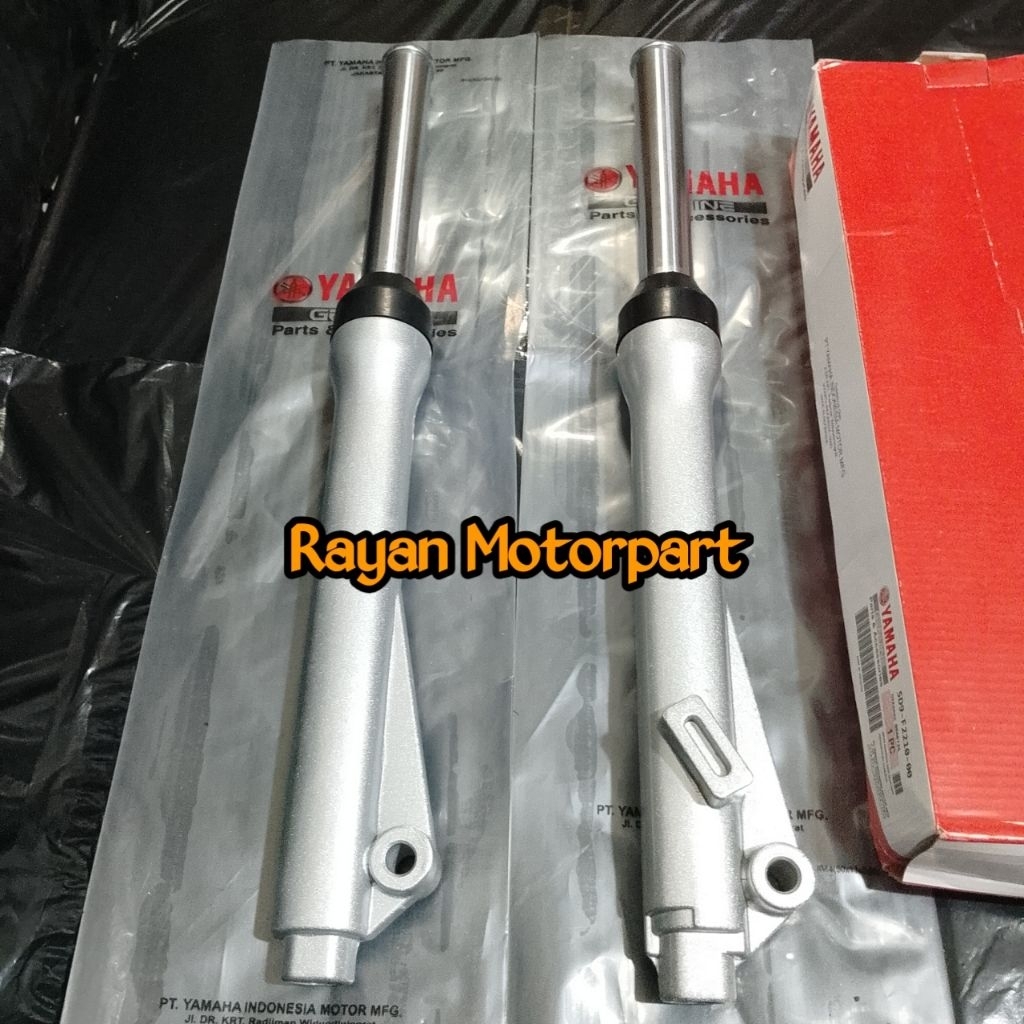 As shock depan plus tabung silver tromol fizr Alfa sigma crypton vega r lama