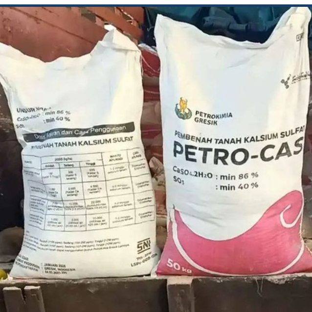Kapur Dolomit Petrocas Kemasan 25KG/10KG Kualitas Unggul Menyuburkan Tanah
