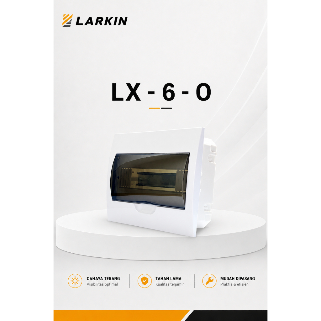 LARKIN MCB BOX PANEL LISTRIK 6 WAY OUTBOW - ORIGINAL