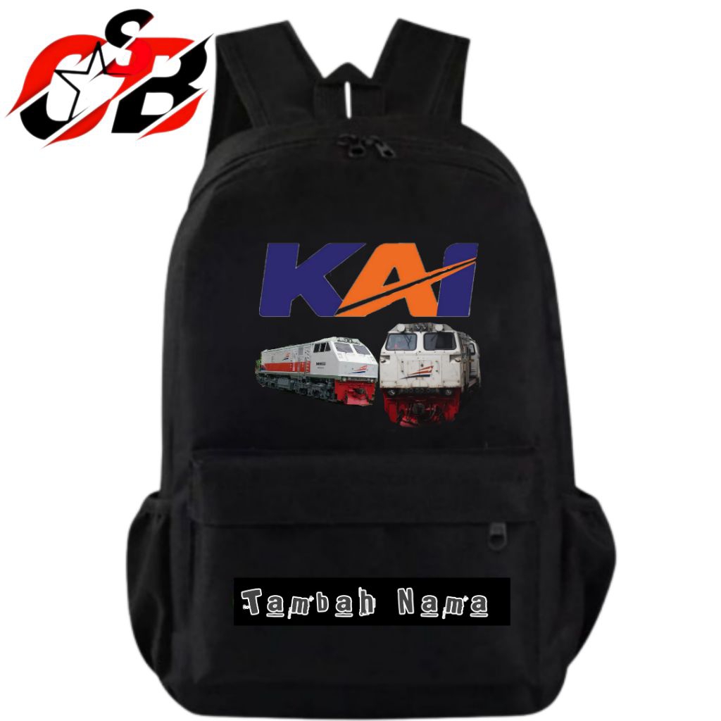 TAS RANSEL ANAK KERETA KAI CC 203 FREE NAMA