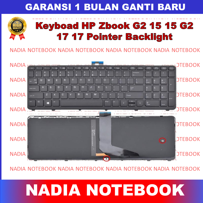 Keyboard HP ZBook 15 G2 ZBook 17 G2 15 17 733688-001