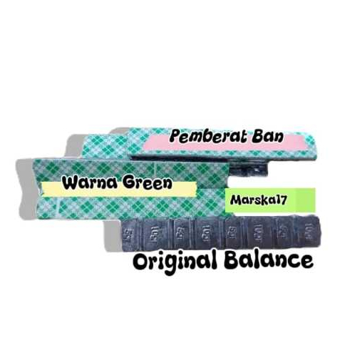 Timah Balance Tempel Whell Balancing 10 & 5 Gram untuk Pemberat Pancing dengan Double Tape Original