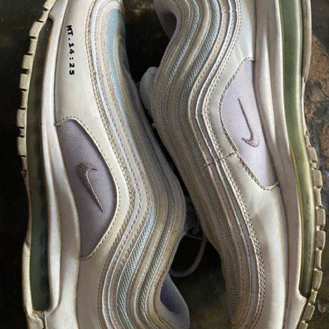 Airmax 97 Jesus Shoes White Blue