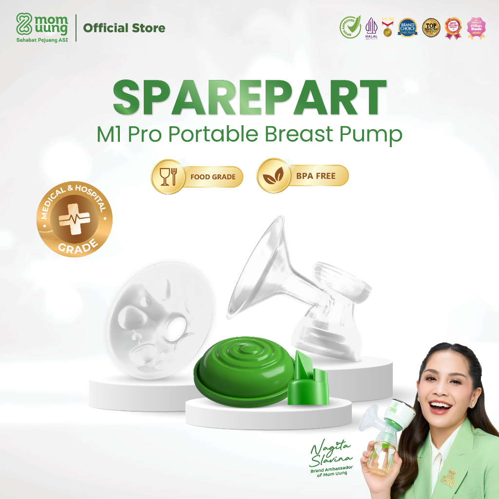 [SPAREPART POMPA PORTABLE] Mom Uung Sparepart Pompa ASI Portable Corong - Sparepart Breast Pump Mom 