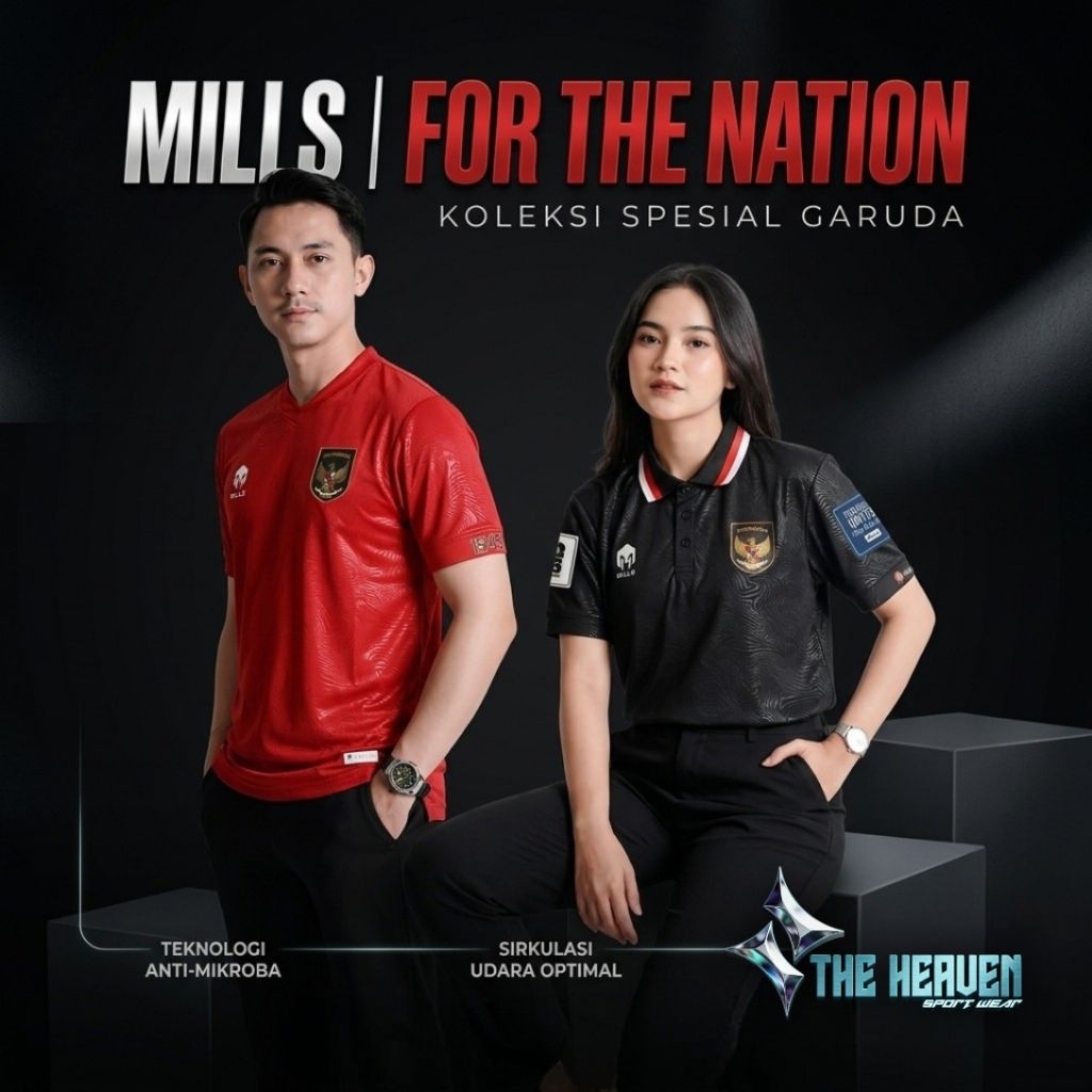 Mills Authentic Jersey Timnas Indonesia Player Issue