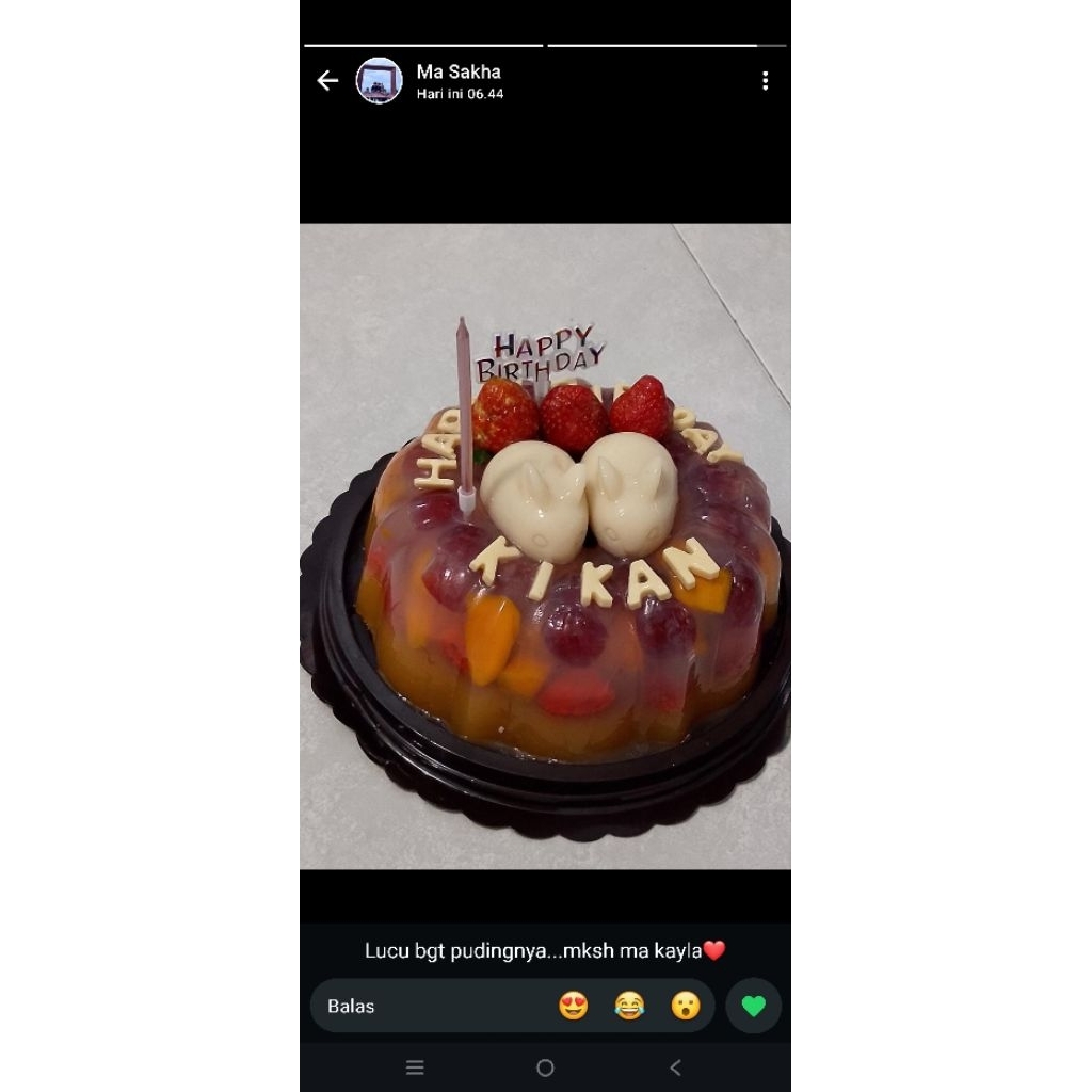 Puding Buah Cake