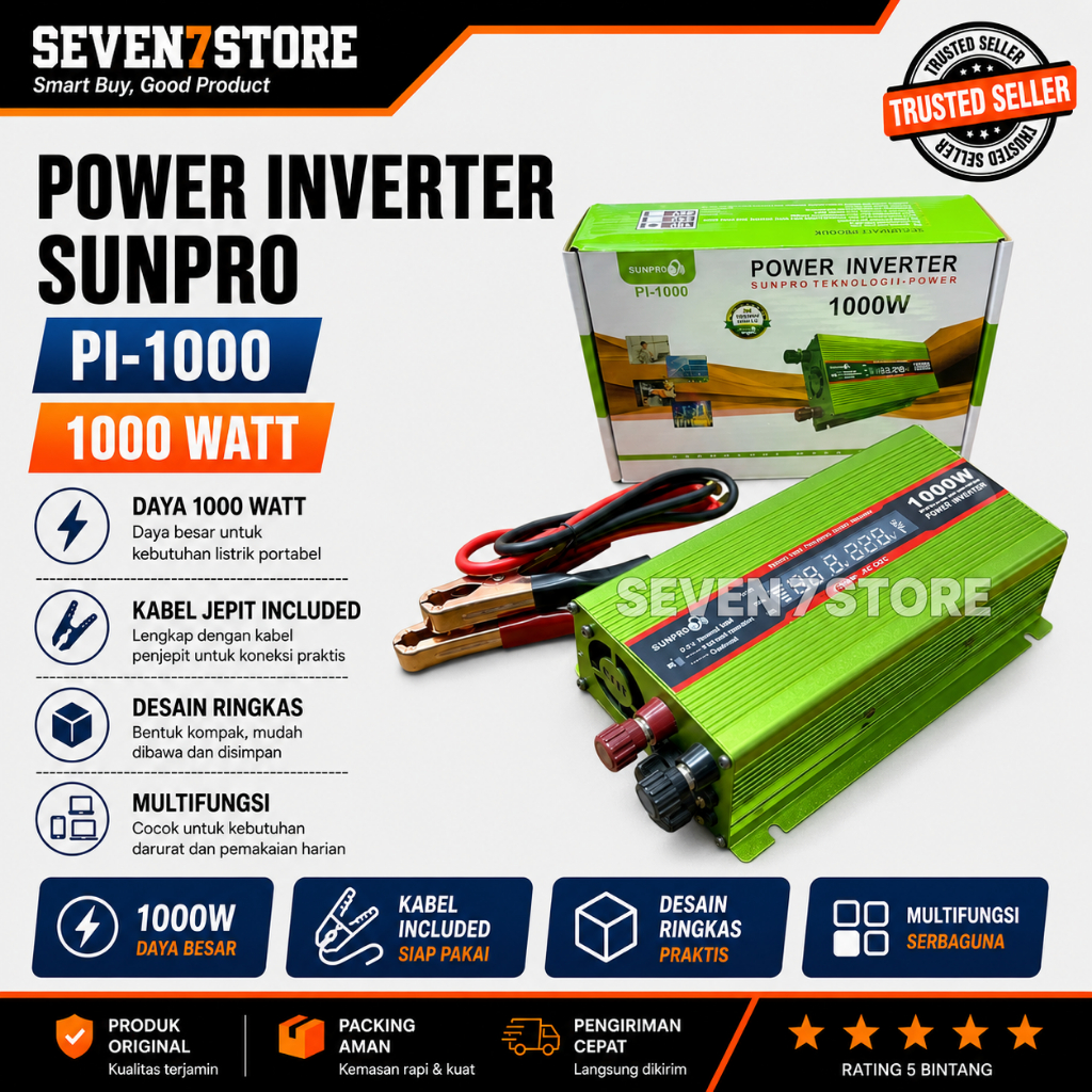 Power Inverter Sunpro 1000 Watt PI 10