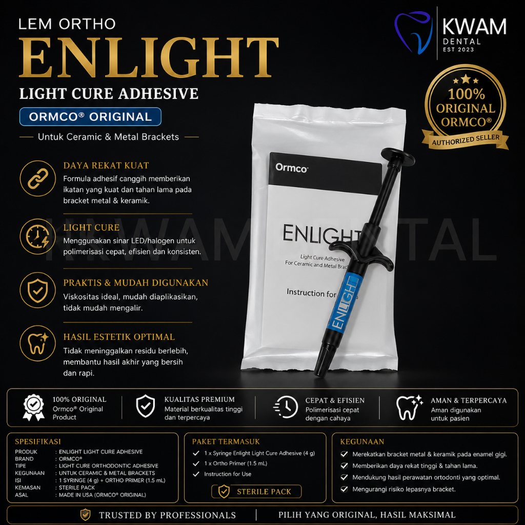 Lem Ortho Enlight Light Cure Ormco Original 4gram