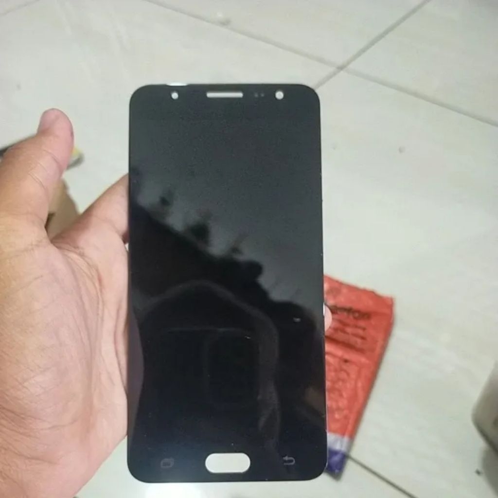 LCD TC Hp Samsung J7 Prime Kondisi jalur lampu putus