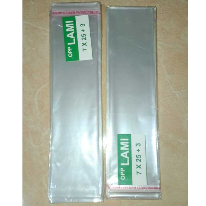 100 Pcs Plastik OPP Lem Garpu Sendok 7x25 merk OPP LAMI - Bahan tebal tidak mudah sobek, Lem kuat