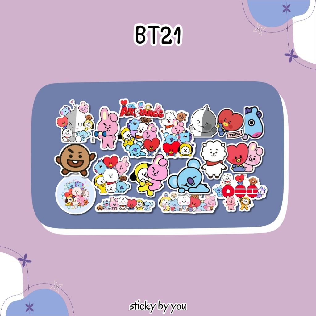 Sticker BT21 | BTS - Sticker KPOP / Aesthetic / Tumblr / Cute / Vinyl / Gift / Merch / Freebies / Ac
