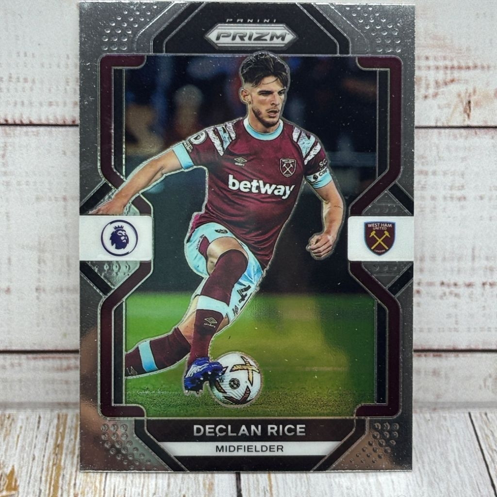 Kartu Bola Declan Rice West Ham Panini Prizm Original