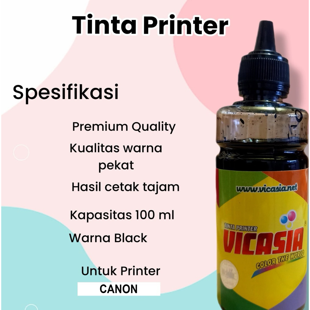 Tinta Printer Canon Vicasia 100ml