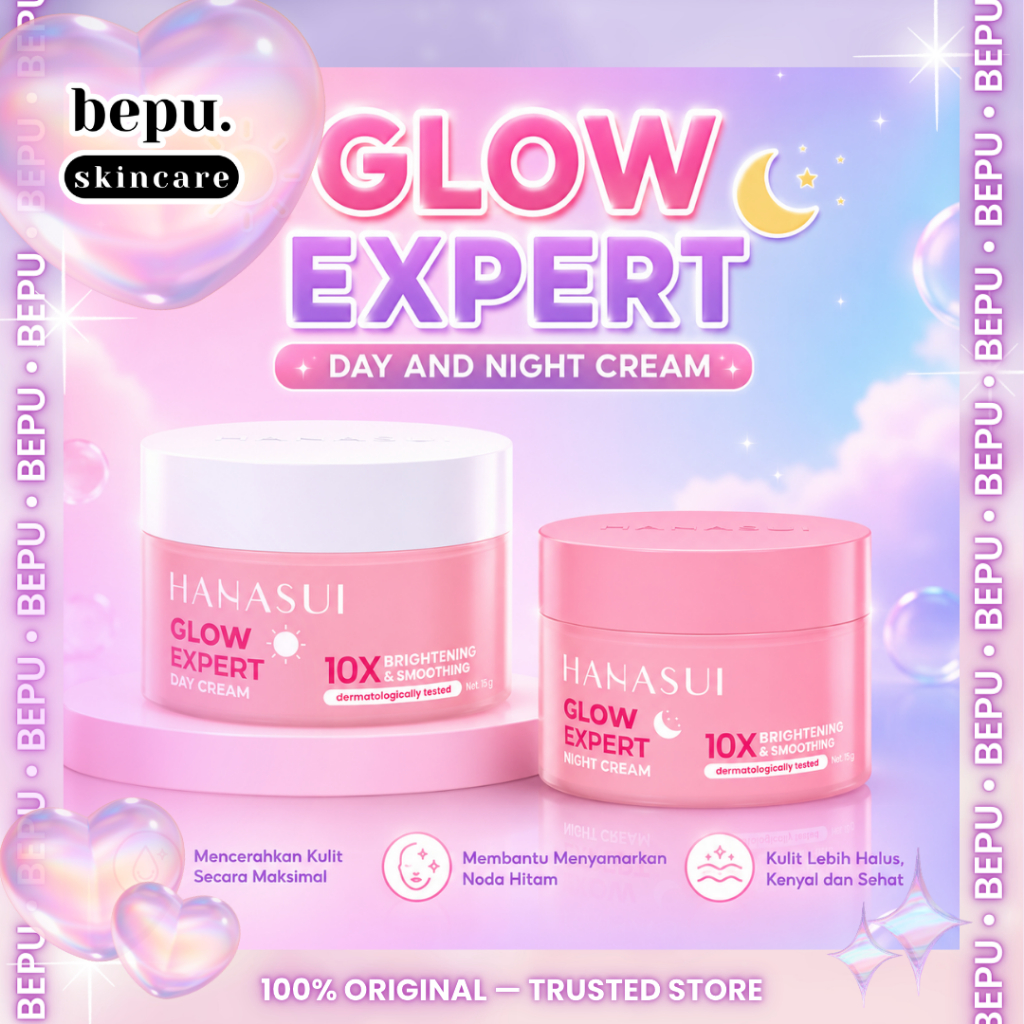 Hanasui Night Cream & Day Cream Glow Expert 15g | Hanasui Glow Expert Day cream | Night Cream
