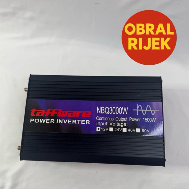 [RIJEK MATI TOTAL] Power Inverter Mobil Pure Sine Wave DC 12V to AC 220V 3000W - NBQ3000W