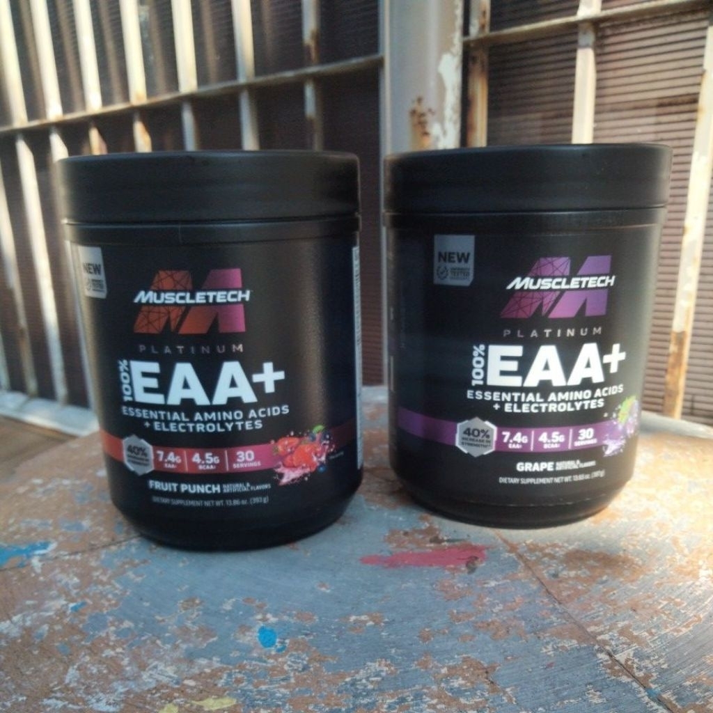 Muscletech PLATINUM 100%  EAA+ ESENTIAL AMINO ACIDS + ELECTROLYTES 387g